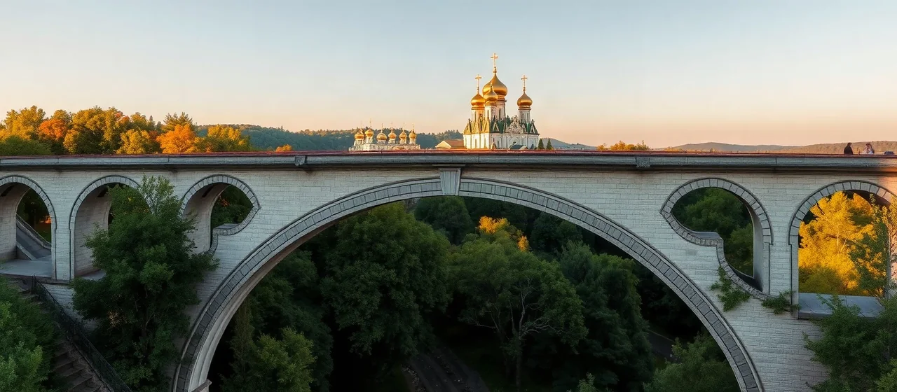 Каменный мост в Калуге — иллюстрация