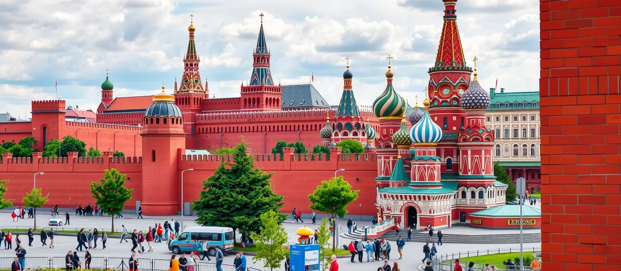 Красная площадь в Москве — иллюстрация