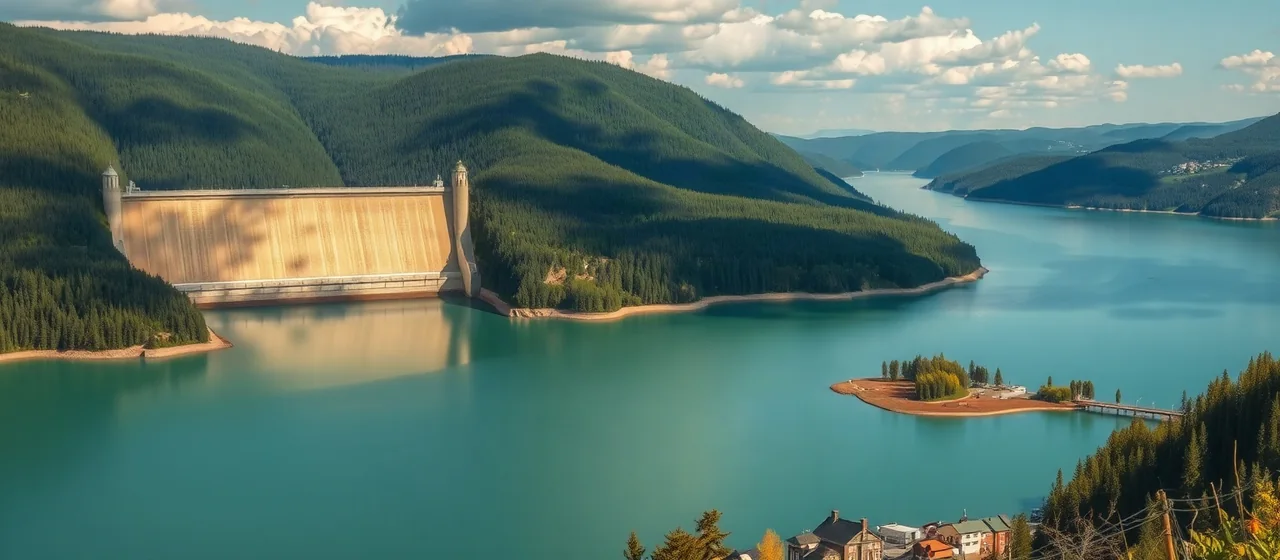 Зейская ГЭС и водохранилище — иллюстрация