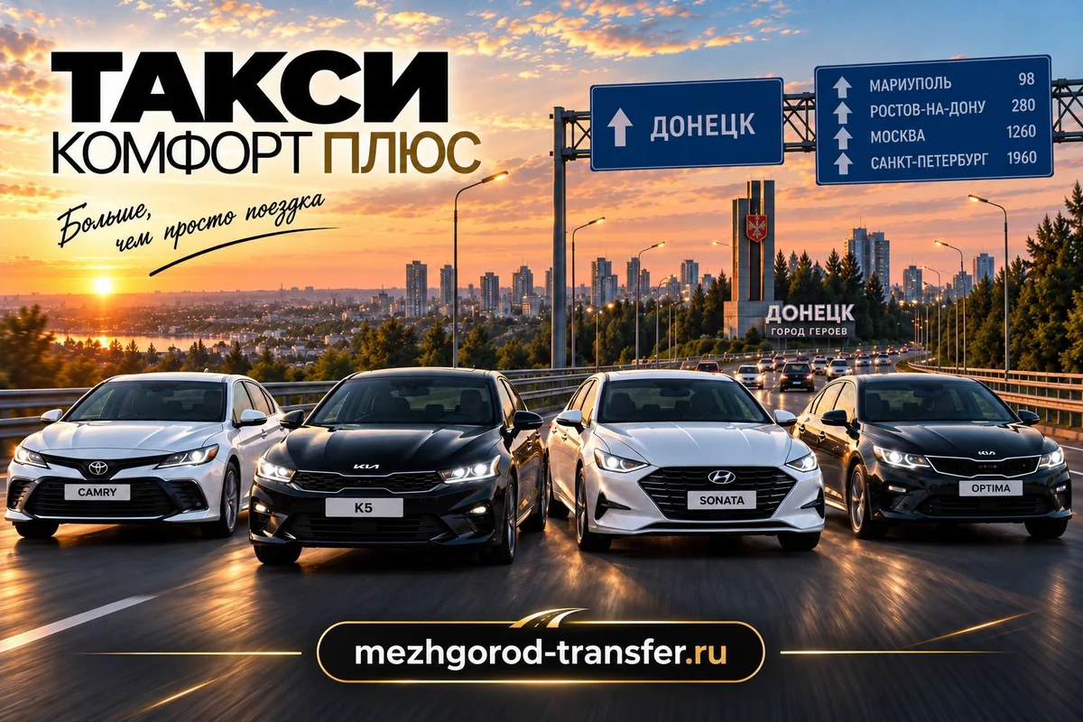 Toyota Camry, Kia K5, Hyundai Sonata и Kia Optima — автомобили тарифа Комфорт+ для междугородних поездок